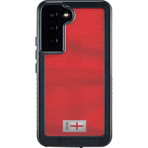 England Soccer Flag Galaxy S24 Plus Waterproof Case